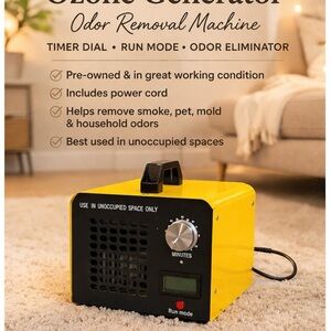 Ozone Generator Odor Removal Machine Air Purifier Timer Dial Smoke Eliminator